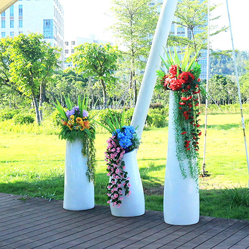 商场美陈装饰树脂花盆