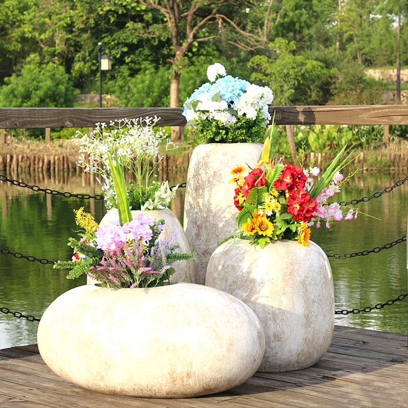 酒店售楼部广场户外花箱