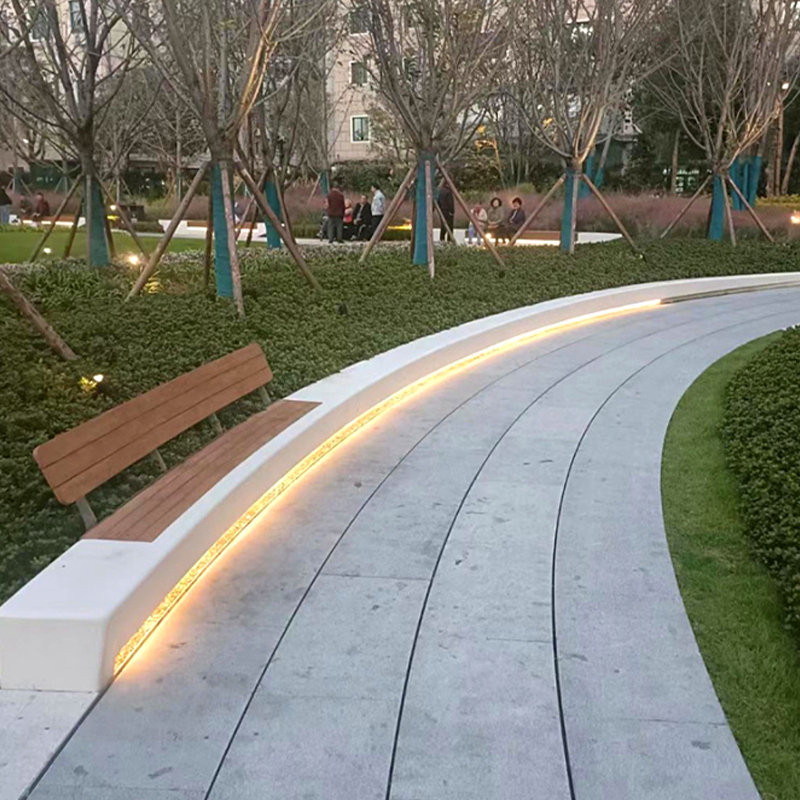 玻璃钢花池坐凳