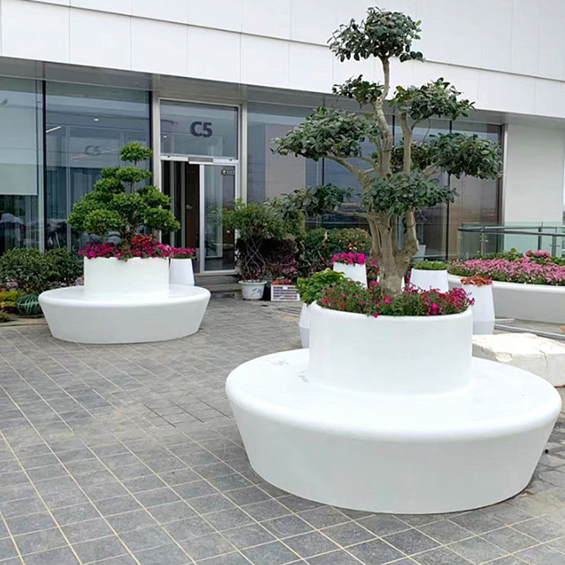 玻璃钢花池坐凳