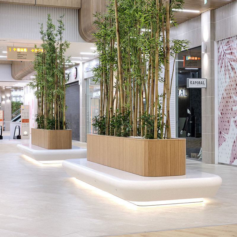 玻璃钢花池坐凳