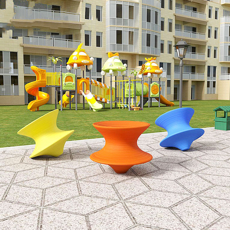 玻璃钢椅休闲椅环形座椅商场美陈休闲椅子创意木纹椅公园休息长椅